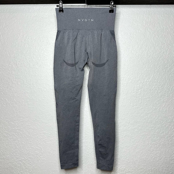 NVGTN Women Grey Contour Seamless Leggings Size Small - Picture 4 of 10